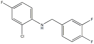 2-chloro-N-[(3,4-difluorophenyl)methyl]-4-fluoroaniline 结构式