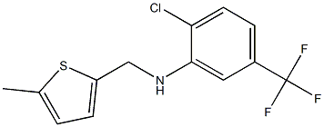 2-chloro-N-[(5-methylthiophen-2-yl)methyl]-5-(trifluoromethyl)aniline 结构式