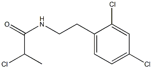2-chloro-N-[2-(2,4-dichlorophenyl)ethyl]propanamide 结构式
