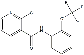 2-chloro-N-[2-(trifluoromethoxy)phenyl]pyridine-3-carboxamide 结构式