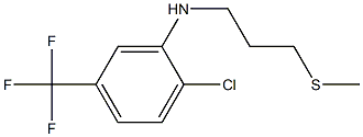 2-chloro-N-[3-(methylsulfanyl)propyl]-5-(trifluoromethyl)aniline 结构式