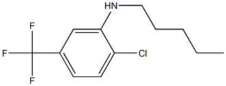 2-chloro-N-pentyl-5-(trifluoromethyl)aniline 结构式