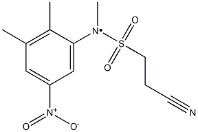 2-cyano-N-(2,3-dimethyl-5-nitrophenyl)-N-methylethane-1-sulfonamido 结构式