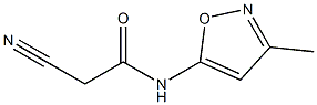 2-cyano-N-(3-methylisoxazol-5-yl)acetamide 结构式