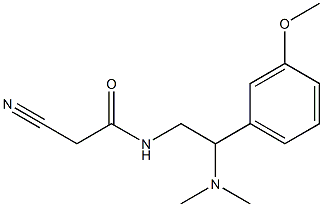 2-cyano-N-[2-(dimethylamino)-2-(3-methoxyphenyl)ethyl]acetamide 结构式