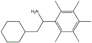 2-cyclohexyl-1-(2,3,4,5,6-pentamethylphenyl)ethan-1-amine 结构式