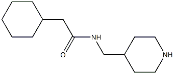 2-cyclohexyl-N-(piperidin-4-ylmethyl)acetamide 结构式