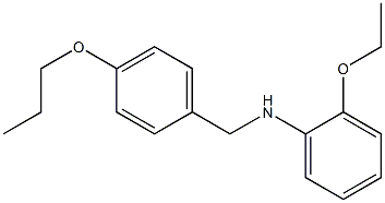 2-ethoxy-N-[(4-propoxyphenyl)methyl]aniline 结构式