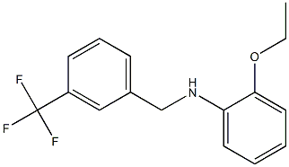 2-ethoxy-N-{[3-(trifluoromethyl)phenyl]methyl}aniline 结构式