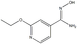 2-ethoxy-N'-hydroxypyridine-4-carboximidamide 结构式