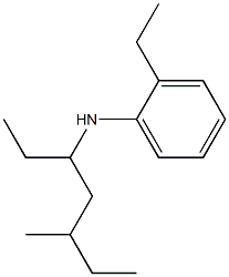 2-ethyl-N-(5-methylheptan-3-yl)aniline 结构式