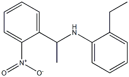 2-ethyl-N-[1-(2-nitrophenyl)ethyl]aniline 结构式