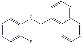 2-fluoro-N-(naphthalen-1-ylmethyl)aniline 结构式