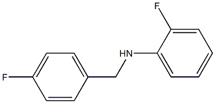 2-fluoro-N-[(4-fluorophenyl)methyl]aniline 结构式