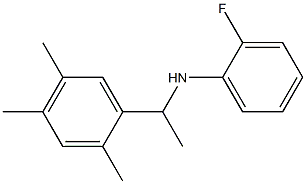 2-fluoro-N-[1-(2,4,5-trimethylphenyl)ethyl]aniline 结构式