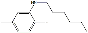 2-fluoro-N-hexyl-5-methylaniline 结构式