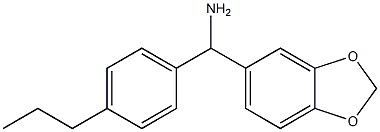 2H-1,3-benzodioxol-5-yl(4-propylphenyl)methanamine 结构式
