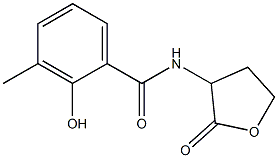 2-hydroxy-3-methyl-N-(2-oxooxolan-3-yl)benzamide 结构式