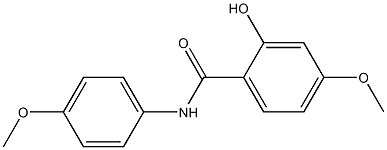 2-hydroxy-4-methoxy-N-(4-methoxyphenyl)benzamide 结构式