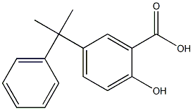 2-hydroxy-5-(2-phenylpropan-2-yl)benzoic acid 结构式