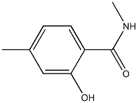 2-hydroxy-N,4-dimethylbenzamide 结构式