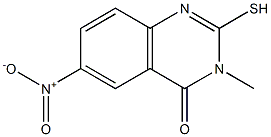 2-mercapto-3-methyl-6-nitroquinazolin-4(3H)-one 结构式