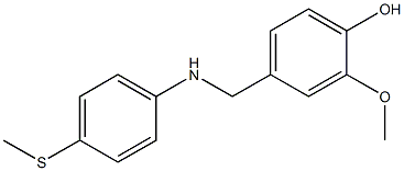 2-methoxy-4-({[4-(methylsulfanyl)phenyl]amino}methyl)phenol 结构式