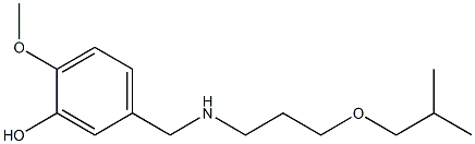 2-methoxy-5-({[3-(2-methylpropoxy)propyl]amino}methyl)phenol 结构式
