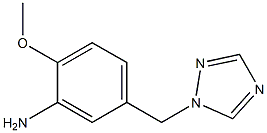 2-methoxy-5-(1H-1,2,4-triazol-1-ylmethyl)aniline 结构式