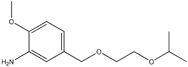 2-methoxy-5-{[2-(propan-2-yloxy)ethoxy]methyl}aniline 结构式