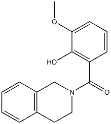 2-methoxy-6-(1,2,3,4-tetrahydroisoquinolin-2-ylcarbonyl)phenol 结构式