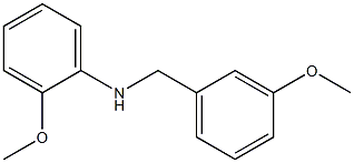 2-methoxy-N-[(3-methoxyphenyl)methyl]aniline 结构式