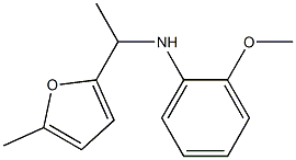 2-methoxy-N-[1-(5-methylfuran-2-yl)ethyl]aniline 结构式