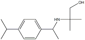 2-methyl-2-({1-[4-(propan-2-yl)phenyl]ethyl}amino)propan-1-ol 结构式