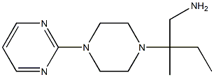 2-methyl-2-(4-pyrimidin-2-ylpiperazin-1-yl)butan-1-amine 结构式