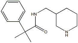 2-methyl-2-phenyl-N-(piperidin-3-ylmethyl)propanamide 结构式