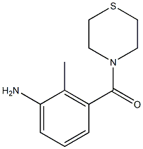 2-methyl-3-(thiomorpholin-4-ylcarbonyl)aniline 结构式