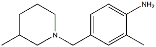 2-methyl-4-[(3-methylpiperidin-1-yl)methyl]aniline 结构式