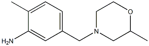 2-methyl-5-[(2-methylmorpholin-4-yl)methyl]aniline 结构式