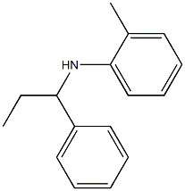 2-methyl-N-(1-phenylpropyl)aniline 结构式