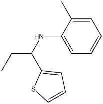 2-methyl-N-[1-(thiophen-2-yl)propyl]aniline 结构式