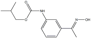 2-methylpropyl N-{3-[1-(hydroxyimino)ethyl]phenyl}carbamate 结构式