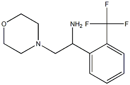 2-morpholin-4-yl-1-[2-(trifluoromethyl)phenyl]ethanamine 结构式