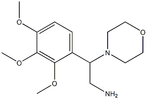 2-morpholin-4-yl-2-(2,3,4-trimethoxyphenyl)ethanamine 结构式