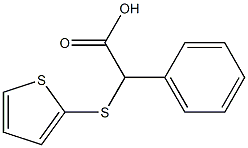 2-phenyl-2-(thiophen-2-ylsulfanyl)acetic acid 结构式