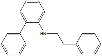 2-phenyl-N-(2-phenylethyl)aniline 结构式