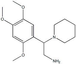 2-piperidin-1-yl-2-(2,4,5-trimethoxyphenyl)ethanamine 结构式