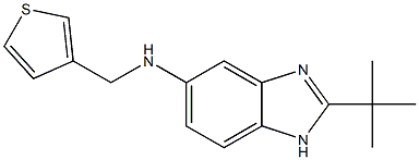 2-tert-butyl-N-(thiophen-3-ylmethyl)-1H-1,3-benzodiazol-5-amine 结构式