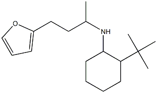 2-tert-butyl-N-[4-(furan-2-yl)butan-2-yl]cyclohexan-1-amine 结构式