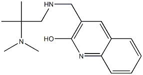 3-({[2-(dimethylamino)-2-methylpropyl]amino}methyl)quinolin-2-ol 结构式